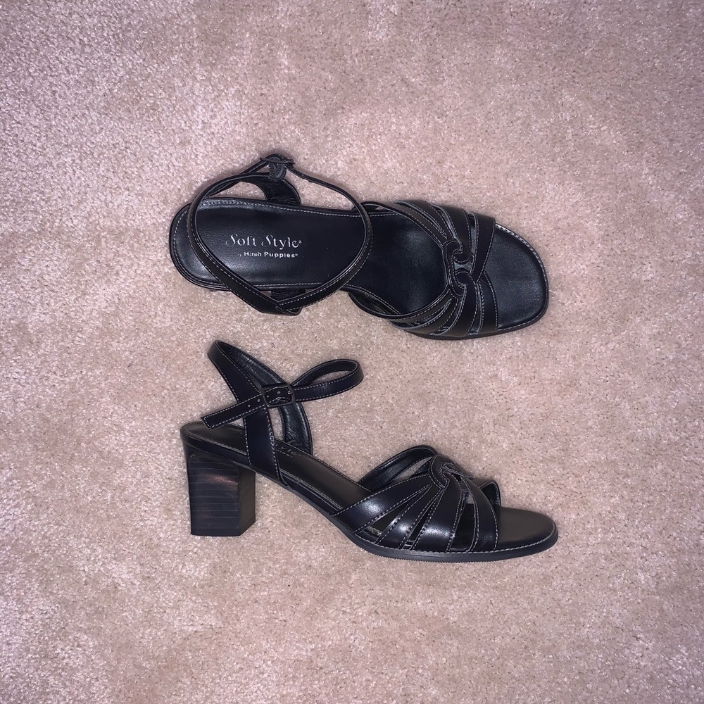 Soft Style by HushPuppies Black Heels